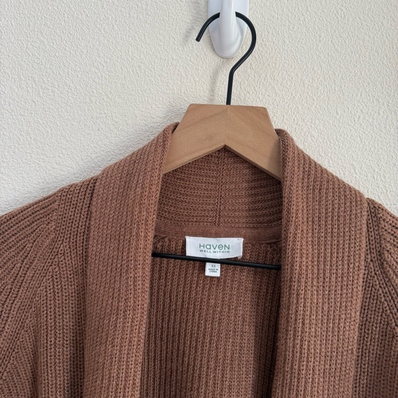 Haven Well Within Ribbed Open Front Cardigan XS - Picture 4 of 6